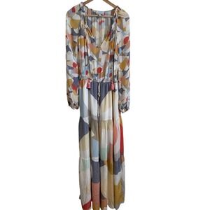 Colorful Geometric Maxi Dress